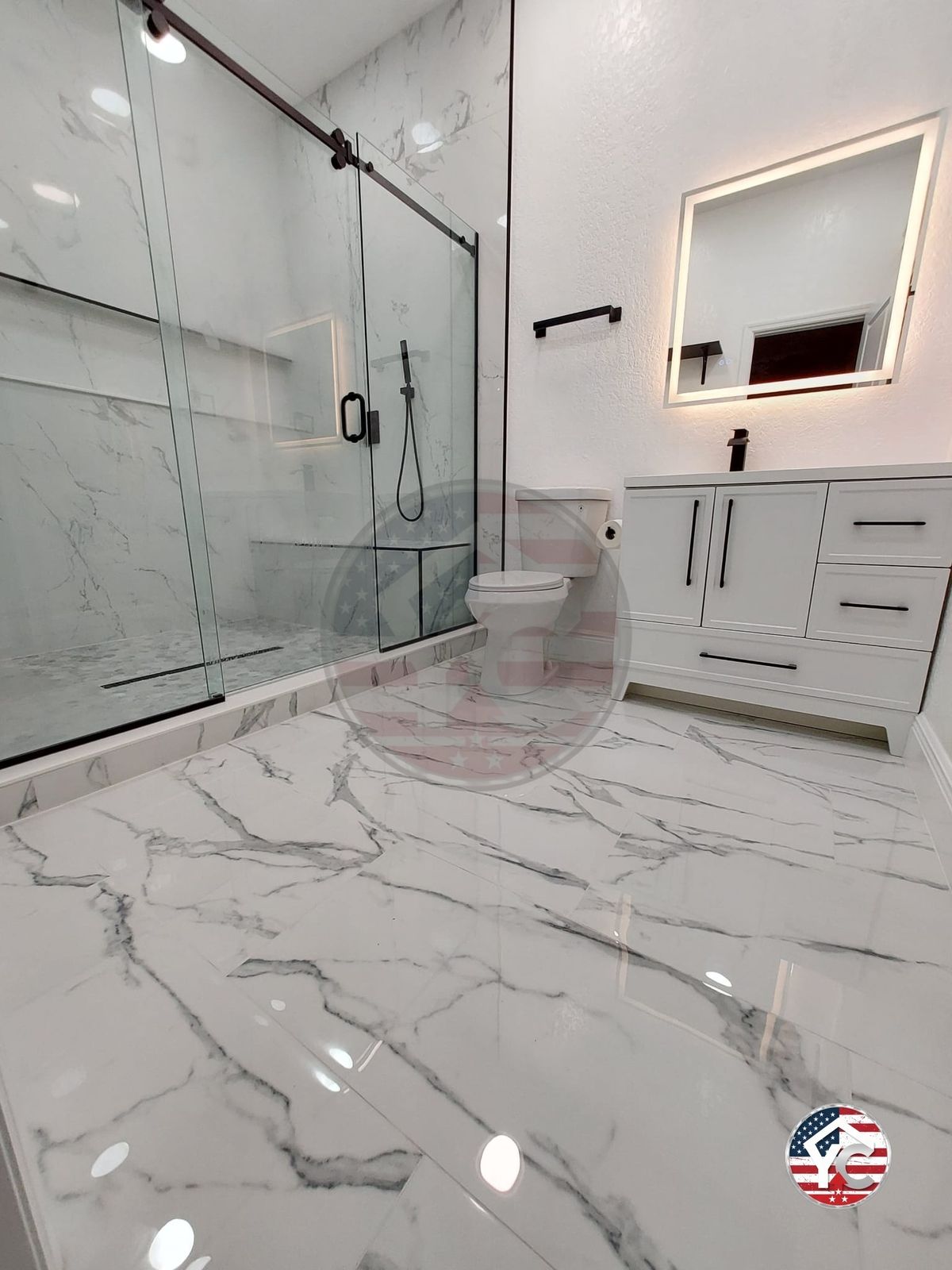 Frameless Glass Walk-In Shower